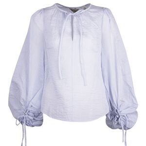 Ted Baker Silana Bishop Sleeve Romantic Peasant Blouse Size 1 Flowy Classic Top